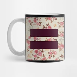 Equality Floral T-shirt Mug